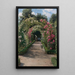 Im Garten - Peder Mønsted — gerahmtes Bild an der Wand