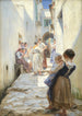Eine Straße in Torello Italien - Peder Severin Krøyer — Ansicht des Kunstwerks