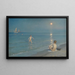 Jungen beim Baden in Skagen, Sommerabend - Peder Severin Krøyer — gerahmtes Bild an der Wand