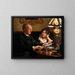 Doppelporträt des königlichen Schauspielers Emil Poulsen (1842-1911) und seiner Frau Anna geborene Nser (1849-1934) - Peder Severin Krøyer — gerahmtes Bild an der Wand