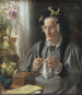 Portrait der Präsidentin der Konferenz, S. A. Casse f. Engelbreth - Peder Severin Krøyer — Ansicht des Kunstwerks