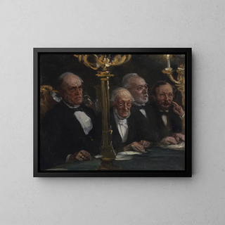 Gruppenporträts - Peder Severin Krøyer — gerahmtes Bild an der Wand