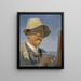 Selbstporträt - Peder Severin Krøyer — gerahmtes Bild an der Wand