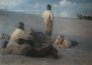 Peder Severin Kryer - Summer Evening on the Beach at Skagen.webp