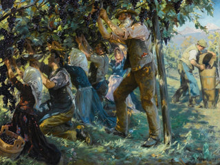 Weinernte in Tirol - Peder Severin Krøyer — Ansicht des Kunstwerks