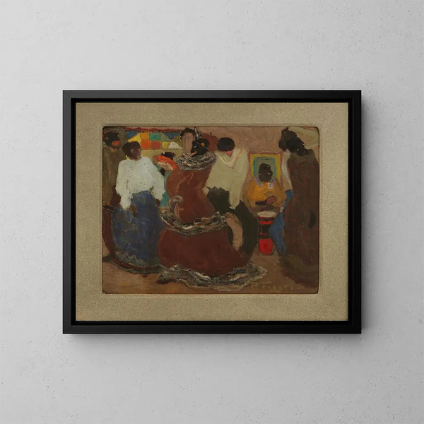 Candombe - Pedro Figari — gerahmtes Bild an der Wand