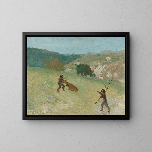 Jagd - Pedro Figari — gerahmtes Bild an der Wand