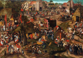 Peeter Baltens - A Flemish Kermis with a Performance of the Farce Een cluyte van Plaeyerwater.webp