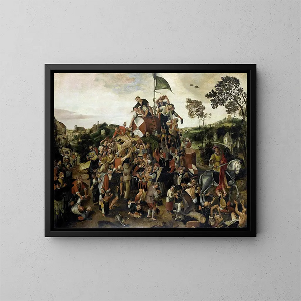 La Kermesse de la Saint-Martin - Peeter Baltens — gerahmtes Bild an der Wand