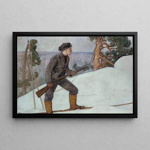 Pekka Halonen - The Lynx Hunter.webp