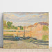 Reproduktion des Gemäldes Péniches am Ufer der Marne - Henri Lebasque