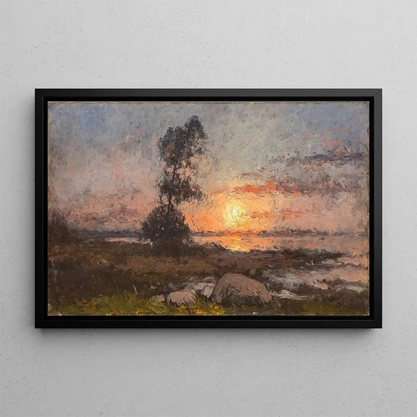 Sonnenuntergang - Per Ekström — gerahmtes Bild an der Wand