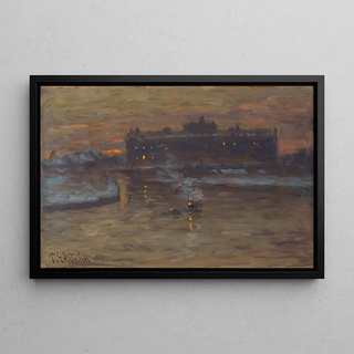 Per Ekstrm - Winter Night by the Stockholm Strm.webp