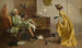 Peg Woffington, die einen exzentrischen Katzenliebhaber besucht - Percy Thomas Macquoid — Ansicht des Kunstwerks