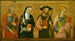 Saint Pierre, Sainte Claire, Saint Jacques le Majeur et Saint Jean l'Évangéliste - Pere Serra — Ansicht des Kunstwerks