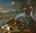Perlhühner mit Meerschweinchen - Philipp Ferdinand de Hamilton — Ansicht des Kunstwerks