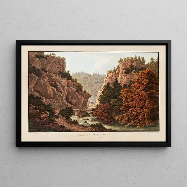 Eingang des Tals von Moutier - Peter Birmann — gerahmtes Bild an der Wand