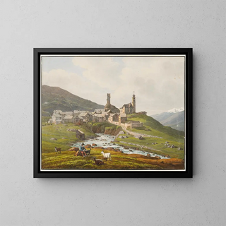 Peter Birmann - Hospental von Nordosten.webp
