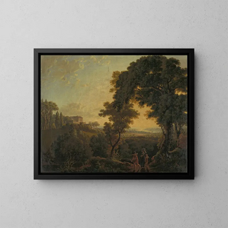 Peter Birmann - Italian Landscape Lake Nemi.webp