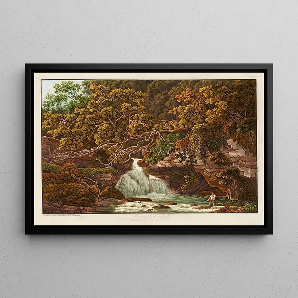 Torrent de l'Ibech - Peter Birmann — gerahmtes Bild an der Wand