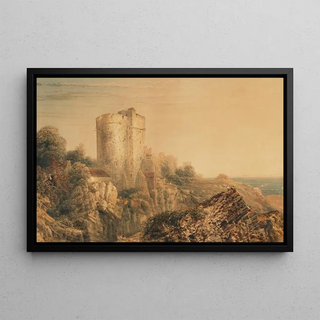 Peter De Wint - View of Lympne Castle Kent.webp