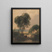 walisische Landschaft mit Vieh - Peter De Wint — gerahmtes Bild an der Wand