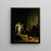 Colomb devant la reine - Peter Frederick Rothermel — gerahmtes Bild an der Wand