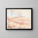 Finnland Landschaft Gemälde im Winter - Peter Hansen — gerahmtes Bild an der Wand