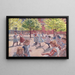 Kinder, die auf dem Platz Enghave spielen - Peter Hansen — gerahmtes Bild an der Wand
