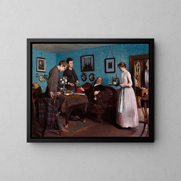 Zufällige Gäste - Peter Ilsted — gerahmtes Bild an der Wand