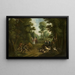 Jagd auf den Wildschwein - Peter Jacob Horemans — gerahmtes Bild an der Wand