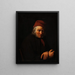 Portrait eines alten Seemanns - Peter Julius Larsen — gerahmtes Bild an der Wand