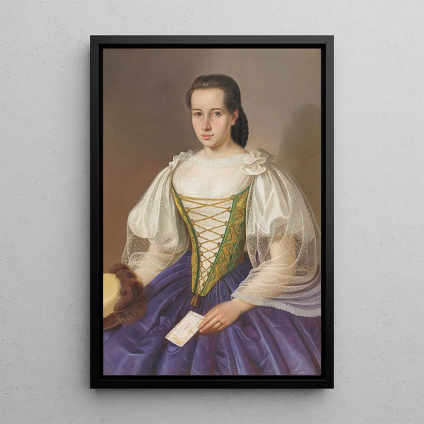 Portrait von Anna Efrnkov - Peter Michal Bohúň — gerahmtes Bild an der Wand