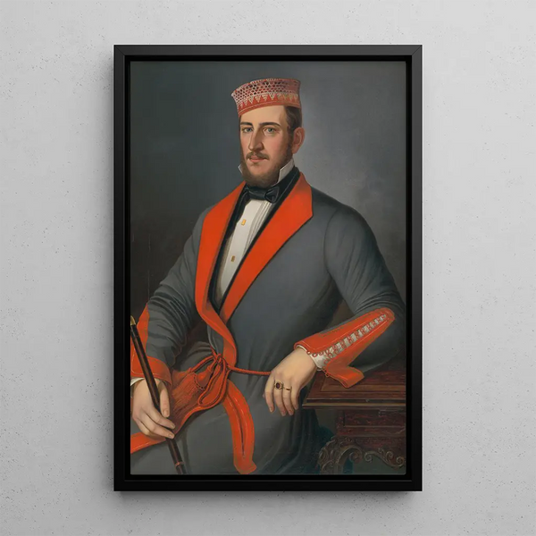 Portrait von Donath VradaSzakmry - Peter Michal Bohúň — gerahmtes Bild an der Wand