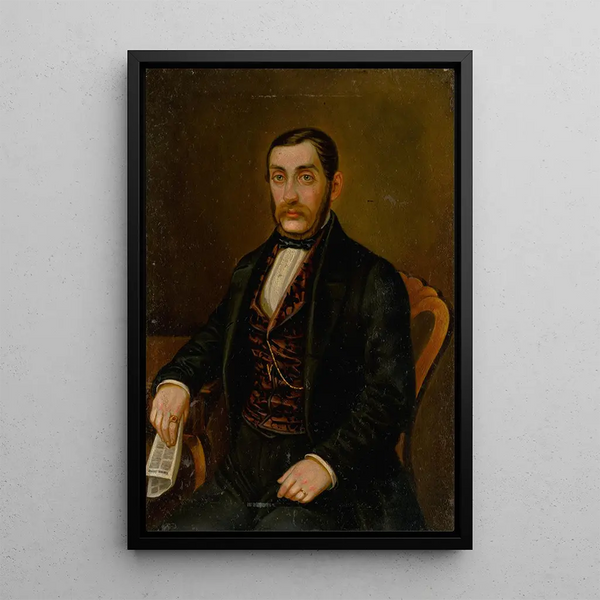 Portrait de M. Peter Makovick - Peter Michal Bohúň — gerahmtes Bild an der Wand
