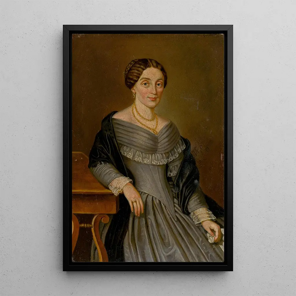 Portrait von Frau Makovick - Peter Michal Bohúň — gerahmtes Bild an der Wand
