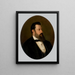 Portrait eines Mannes - Peter Michal Bohúň — gerahmtes Bild an der Wand