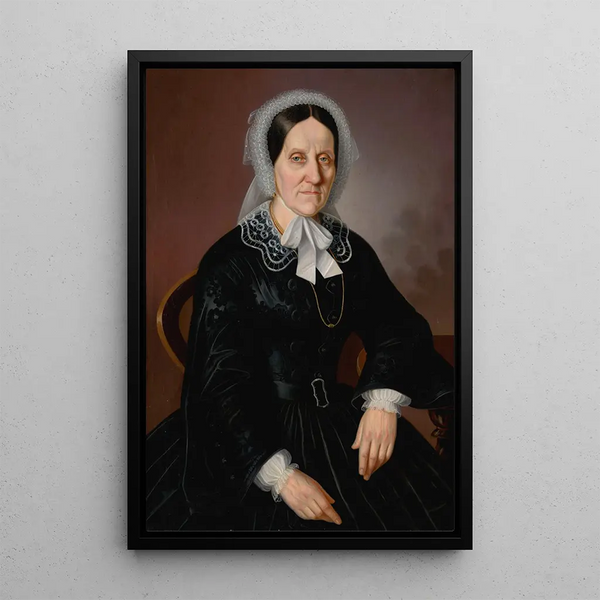 Portrait einer alten Dame - Peter Michal Bohúň — gerahmtes Bild an der Wand