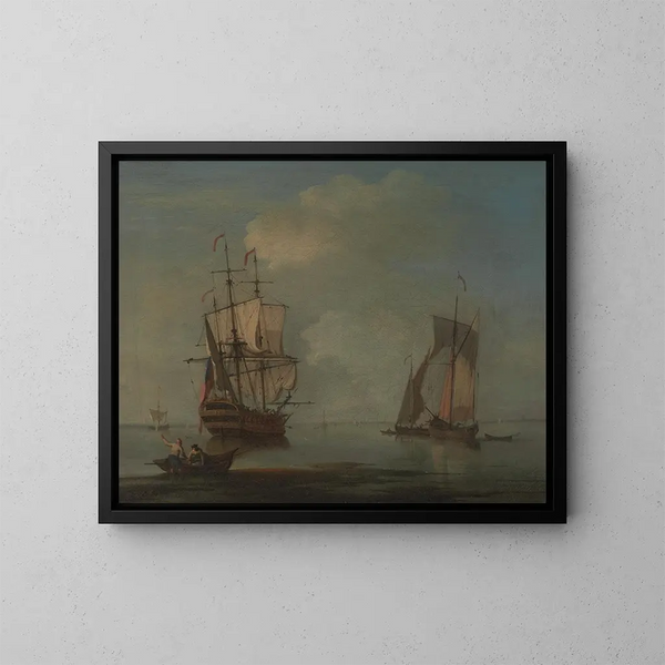 Ein ruhiger Abend - Peter Monamy — gerahmtes Bild an der Wand