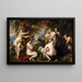 Diane und Callisto - Peter Paul Rubens — gerahmtes Bild an der Wand