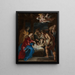 L'Adoration des bergers - Peter Paul Rubens — gerahmtes Bild an der Wand