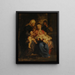 Die Heilige Familie mit der heiligen Elisabeth und dem heiligen Johannes - Peter Paul Rubens — gerahmtes Bild an der Wand