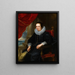 Portrait einer Frau, vielleicht Clara Fourment - Peter Paul Rubens — gerahmtes Bild an der Wand