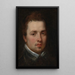 Portrait eines jungen Mannes - Peter Paul Rubens — gerahmtes Bild an der Wand