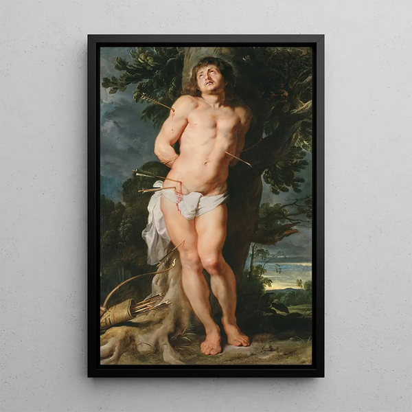 Saint Sébastien - Peter Paul Rubens — gerahmtes Bild an der Wand
