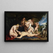La Mort d'Adonis avec Vénus, Cupidon et les Trois Grâces - Peter Paul Rubens — gerahmtes Bild an der Wand