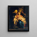 La Sainte Famille avec sainte Élisabeth et saint Jean - Peter Paul Rubens — gerahmtes Bild an der Wand