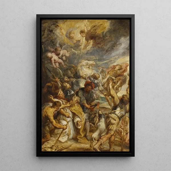 Der Märtyrertod des Saint Livinus - Peter Paul Rubens — gerahmtes Bild an der Wand