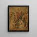 Die Jungfrau und das Kind des Rosenkranzes - Peter Paul Rubens — gerahmtes Bild an der Wand