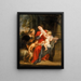 Die Jungfrau mit Kind mit heilige Elisabeth und heiliger Johannes der Täufer - Peter Paul Rubens — gerahmtes Bild an der Wand